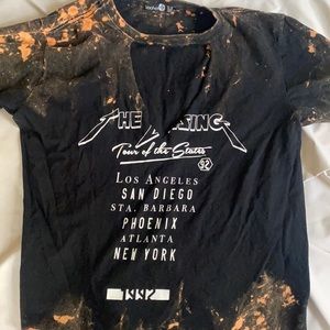 Acid wash graphic tee